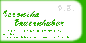 veronika bauernhuber business card